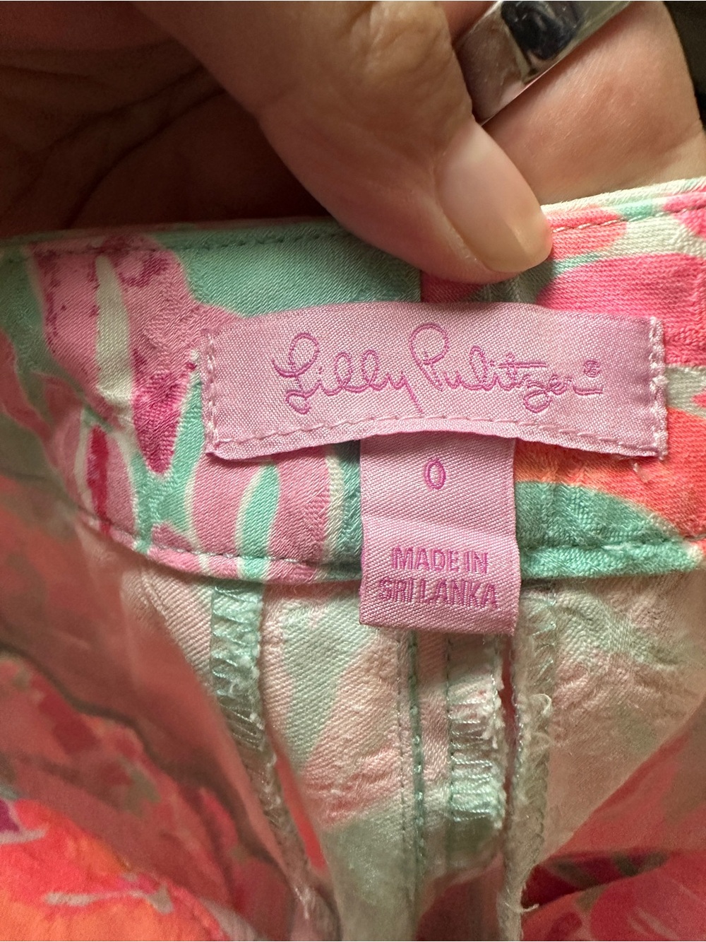 Lilly Pulitzer Poolside Blue Love Birds Kelly Pant - Picture 4 of 5